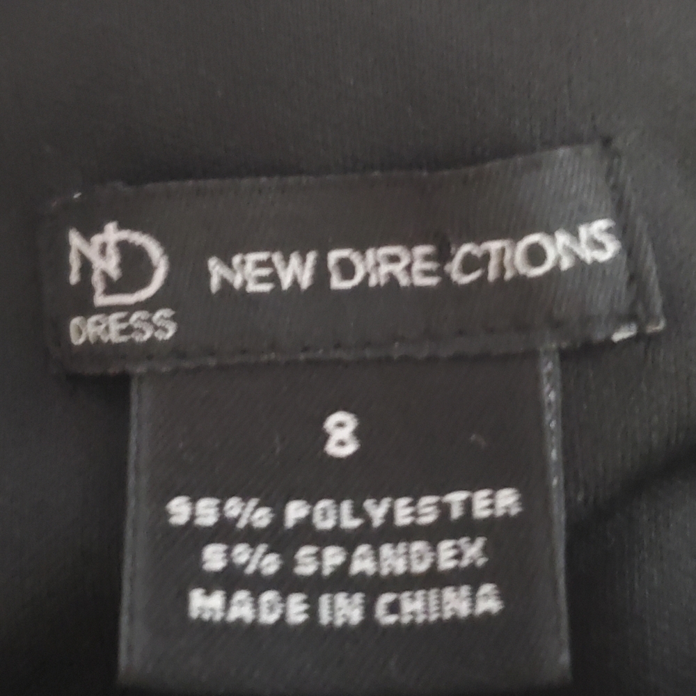 New Directions Black and White Patterned Maxi Dress - Picture 7 of 7